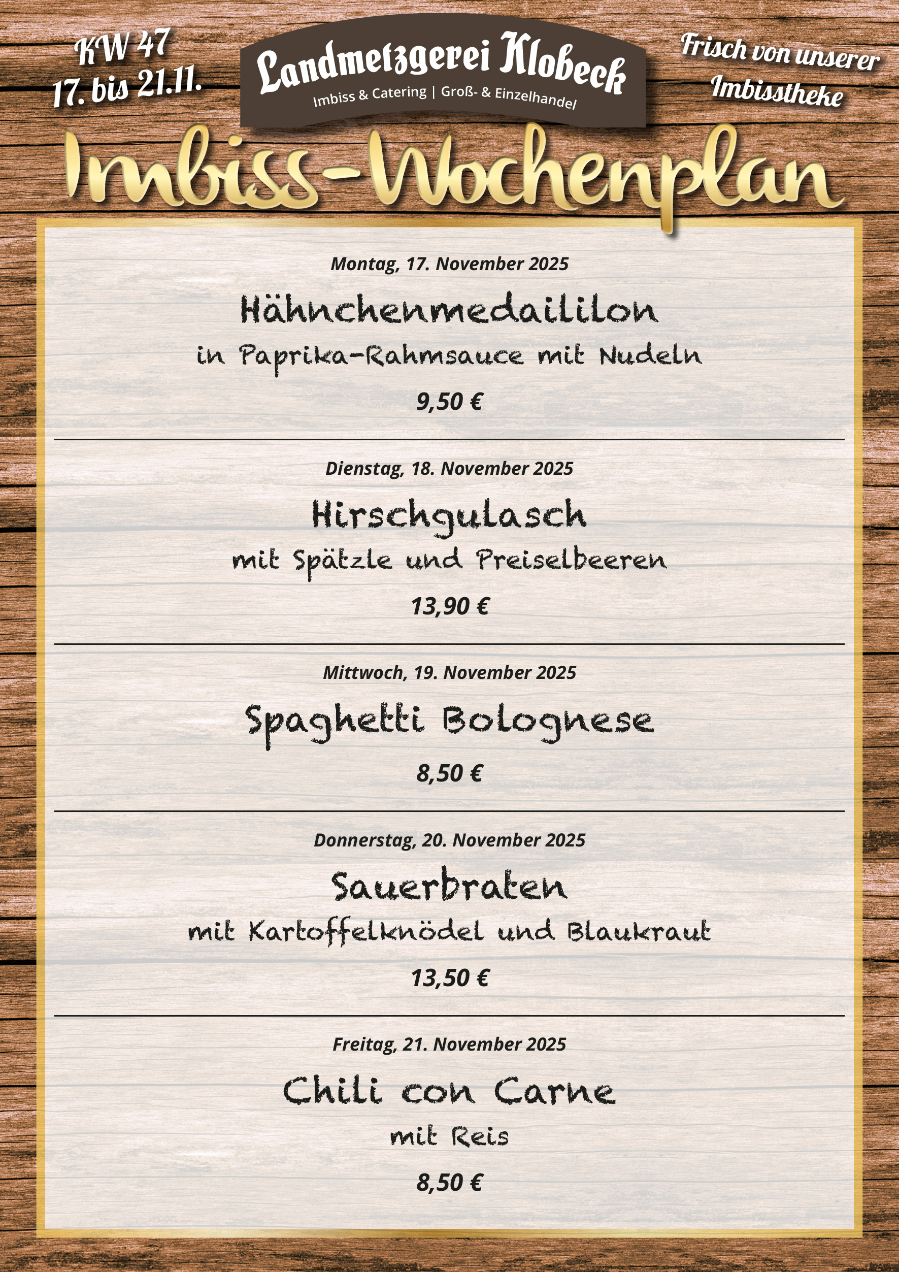 Imbissangebote KW47 social