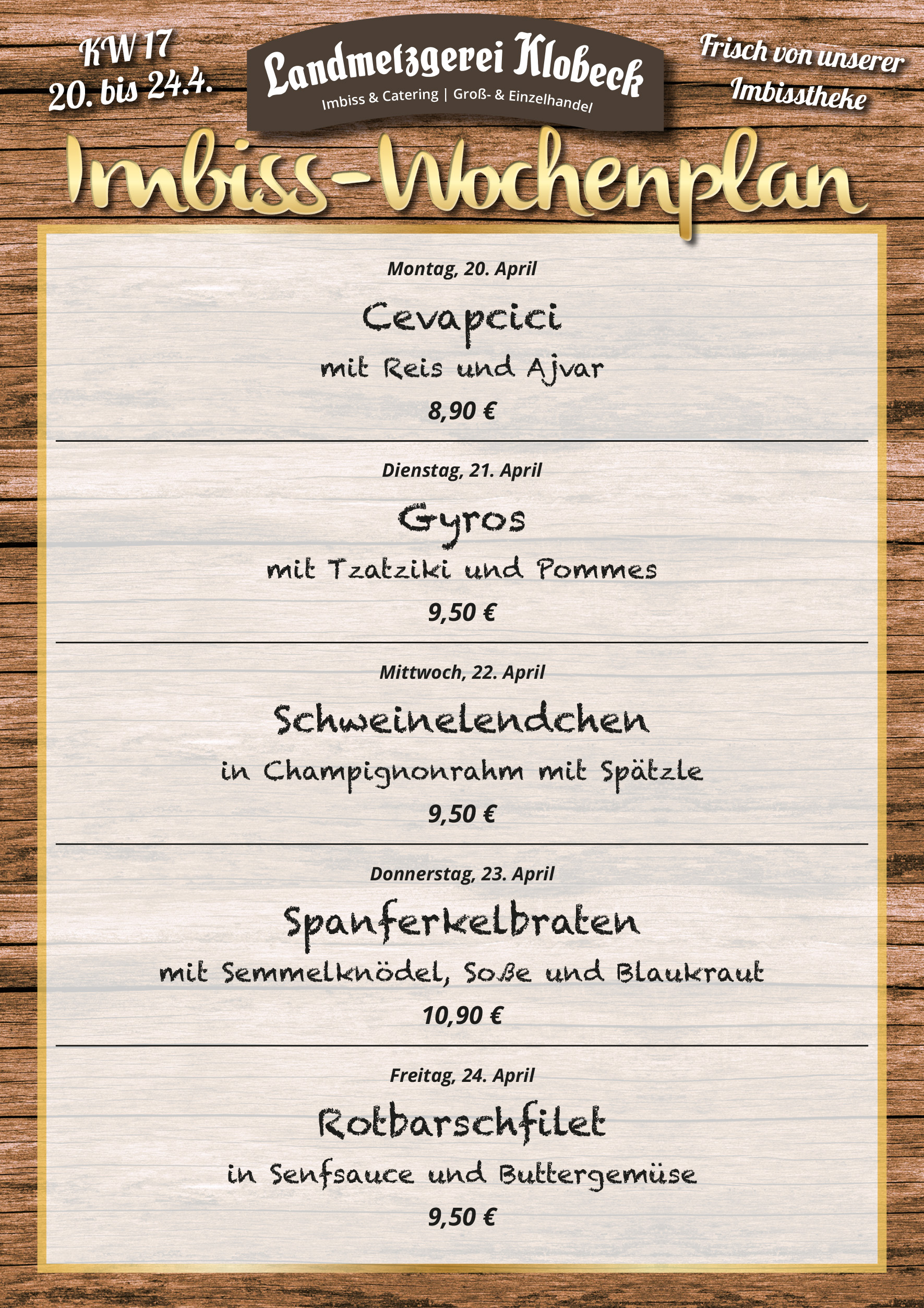 Imbissangebote KW17 social