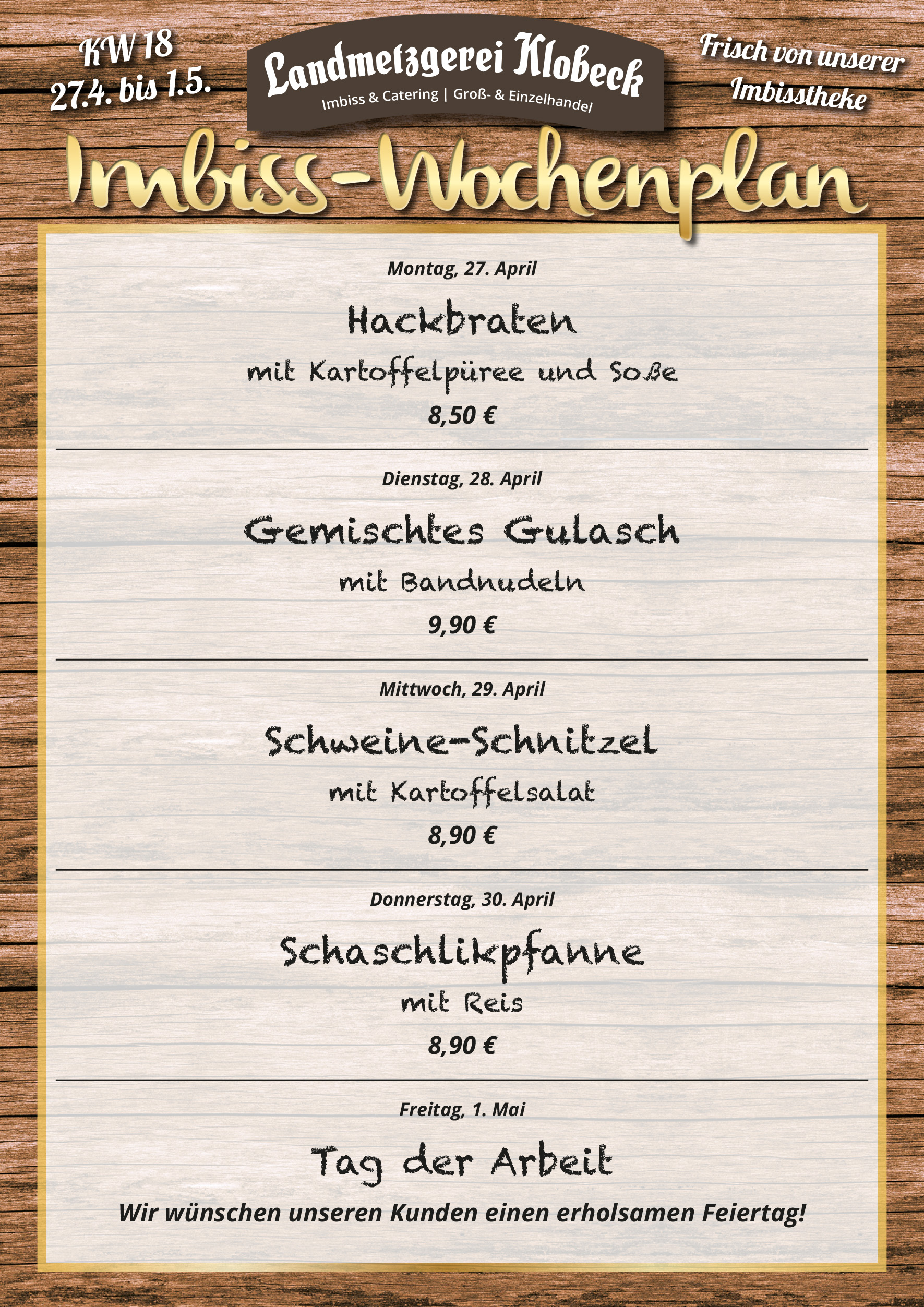 Imbissangebote KW18 social